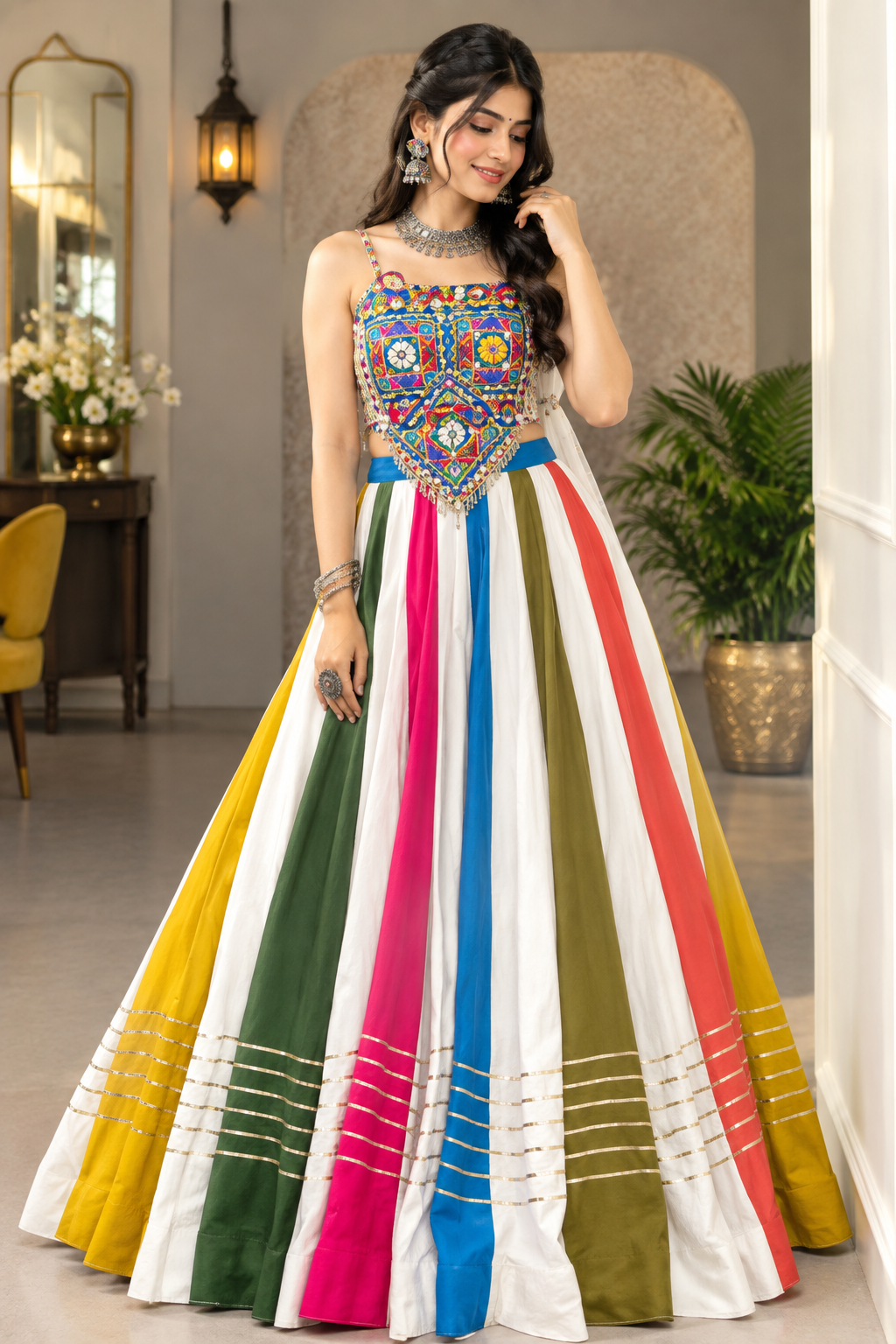 Women's Trending Designeer Tussar Silk Lehenga